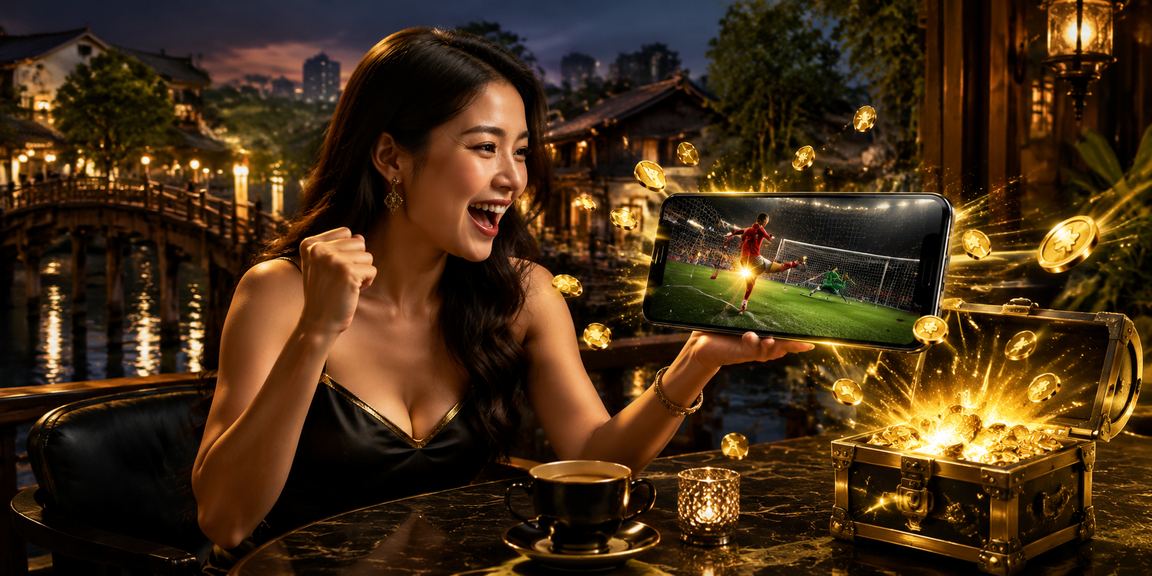 Người dùng Hà Nội xem tỷ lệ cược thể thao trên điện thoại tại quán cà phê