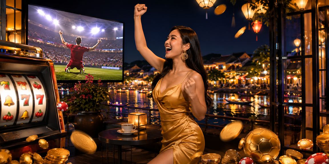 Người chơi tham gia slot game tại quán cà phê Hội An sau khi đăng ký tài khoản