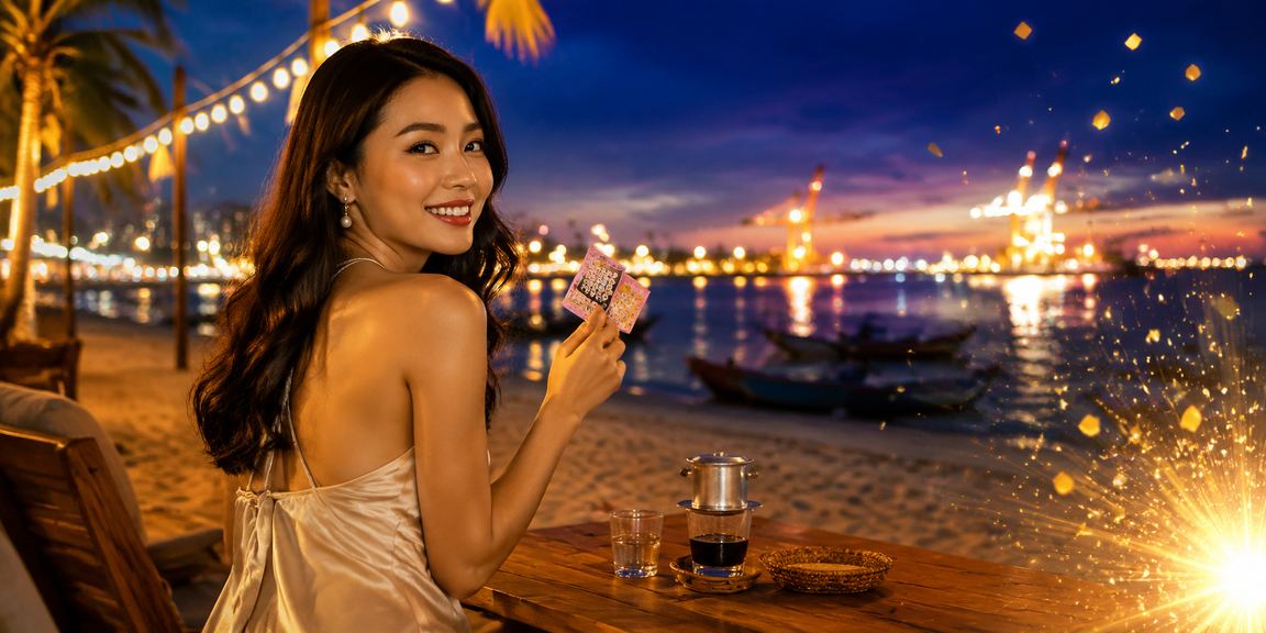 Người chơi xổ số tại Vũng Tàu kiểm tra giao dịch thanh toán trên điện thoại